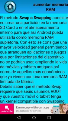 Aumentar memoria RAM interna (copy) android App screenshot 0